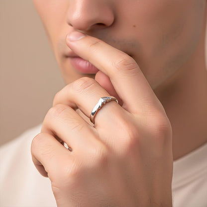 Silver Knight Band For Men