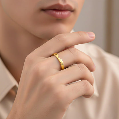 Golden Cupid Arrow Men's Band