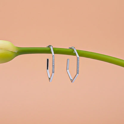 Silver Loop Hoop Earrings