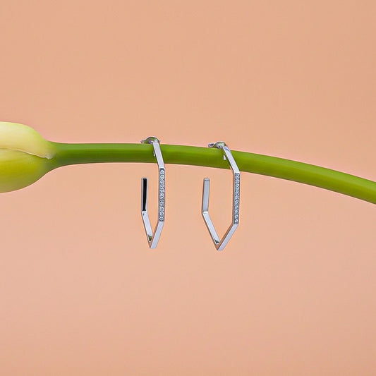 Silver Loop Hoop Earrings