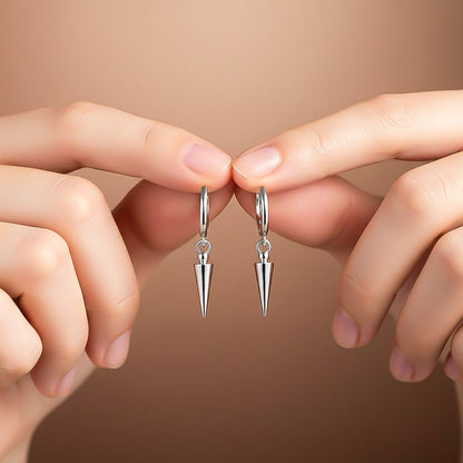 Silver Bullet Drop Men's Earrings