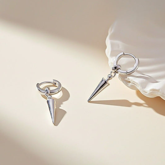 Silver Bullet Drop Men's Earrings