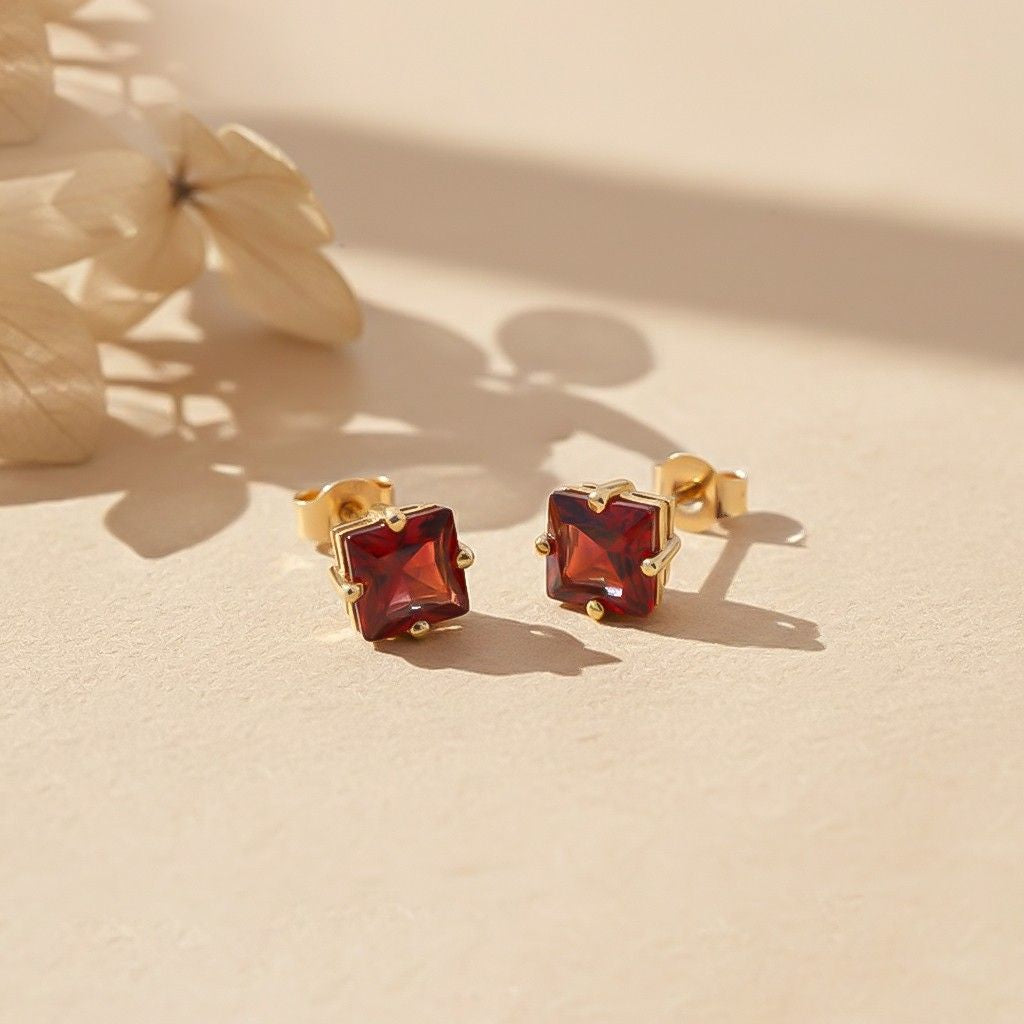 Golden Seeking Solace Stud Earrings