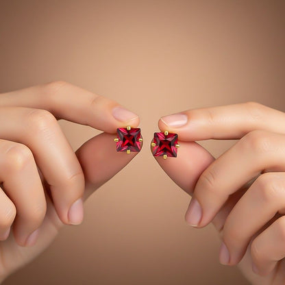 Golden Seeking Solace Stud Earrings