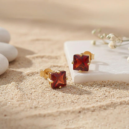 Golden Seeking Solace Stud Earrings