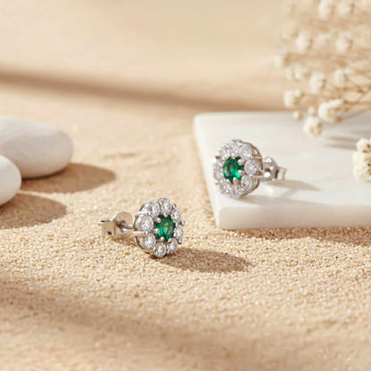 Silver Blooming Studs Earring