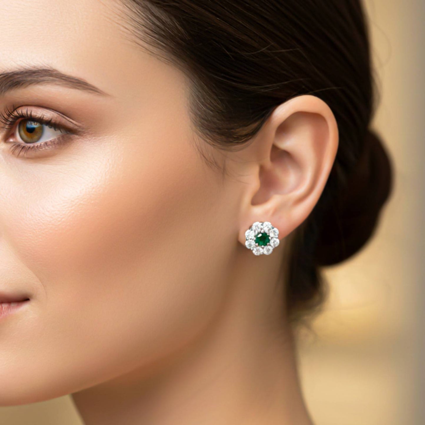 Silver Blooming Studs Earring