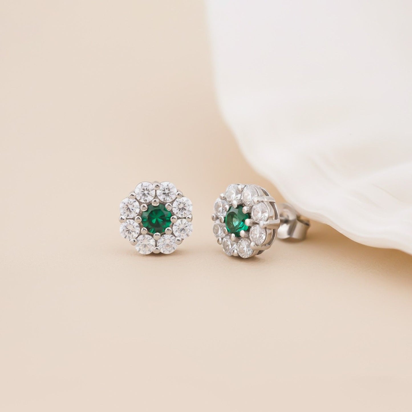 Silver Blooming Studs Earring