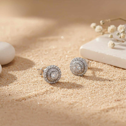 925 Silver Cluster Maya Studs