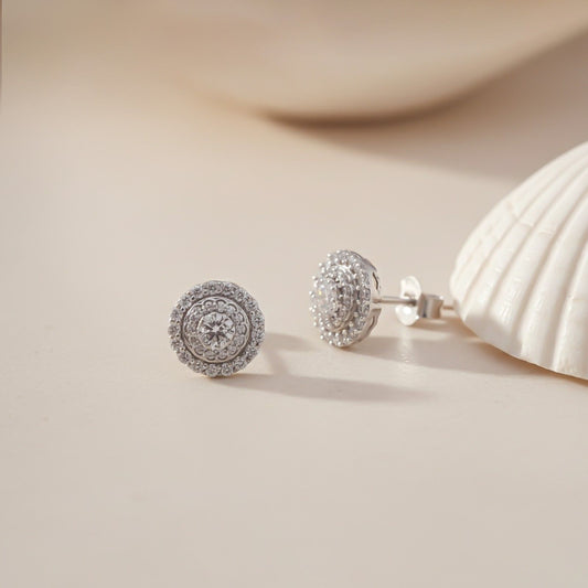 925 Silver Cluster Maya Studs