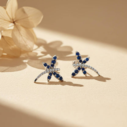 Silver Dragonfly Mini Stud Earrings