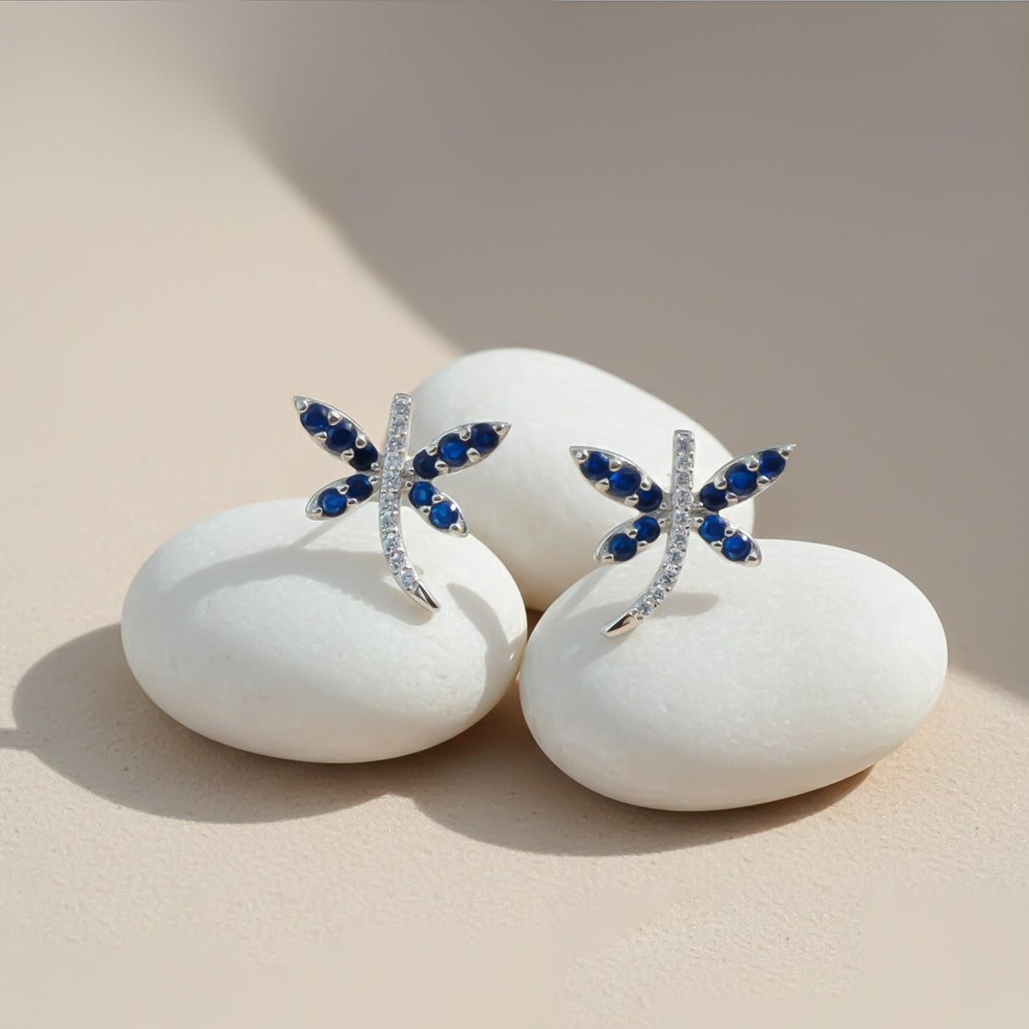 Silver Dragonfly Mini Stud Earrings