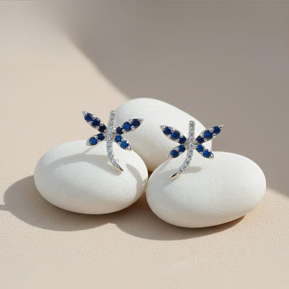 Silver Dragonfly Mini Stud Earrings