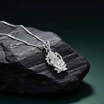 Silver Lord Ganesh Siting Pendant