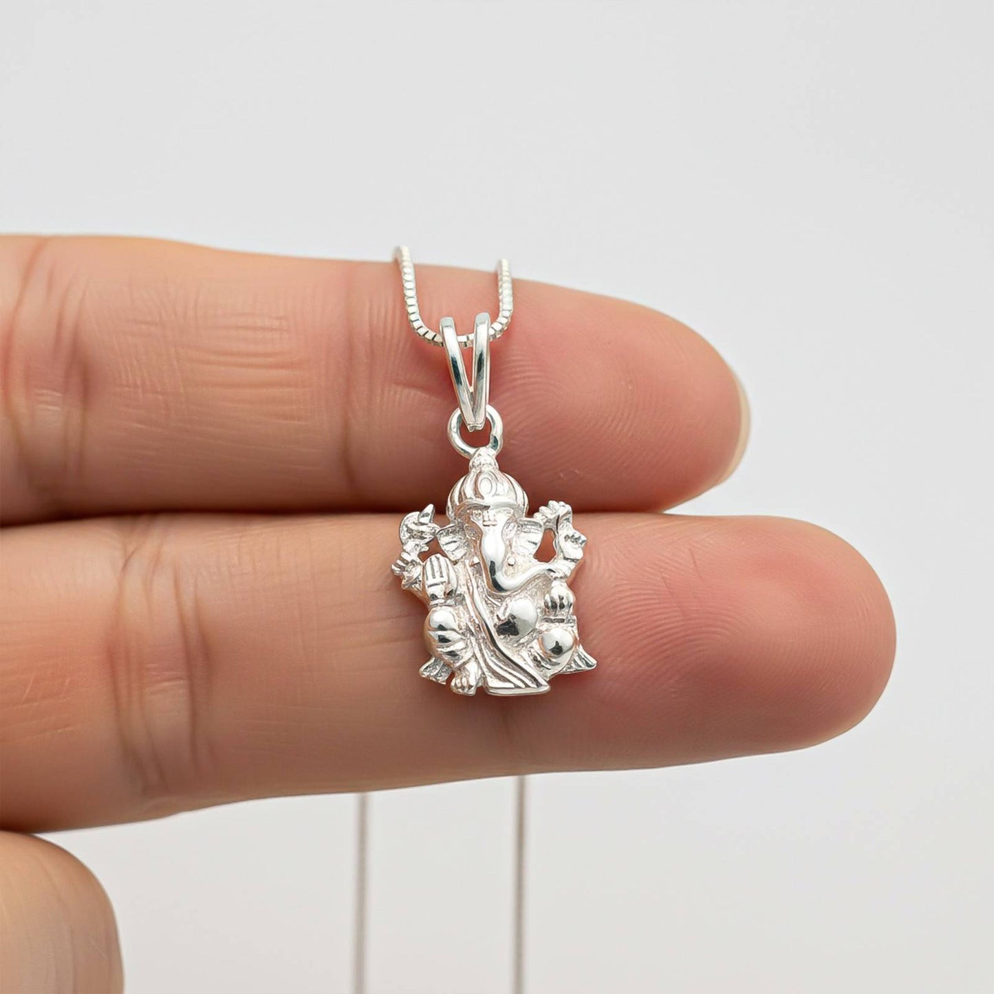 Silver Lord Vinayaka Ganpati Pendant