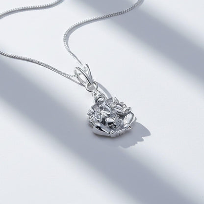 Silver Ganesh Ganapathi Pendant For Health & Blessing