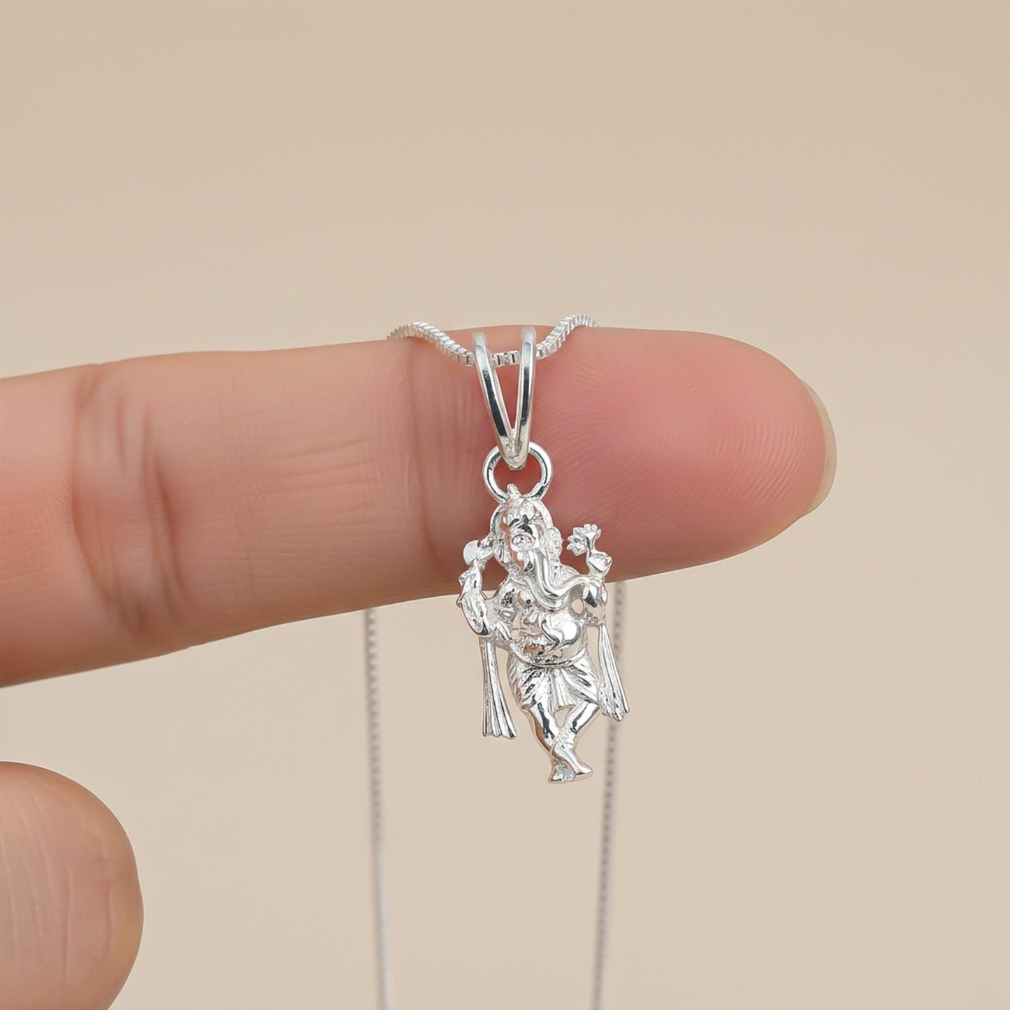 Silver God Ganesh Avtar Pendant