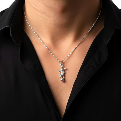 Silver Lord Bajrang Bali Pendant