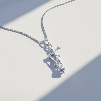 Silver Lord Bajrang Bali Pendant