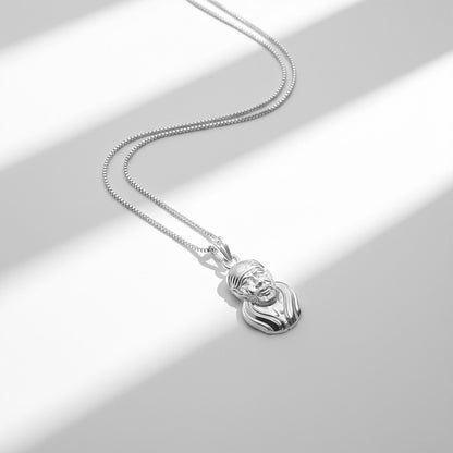 Silver Sai Baba Statuary Healing Pendant