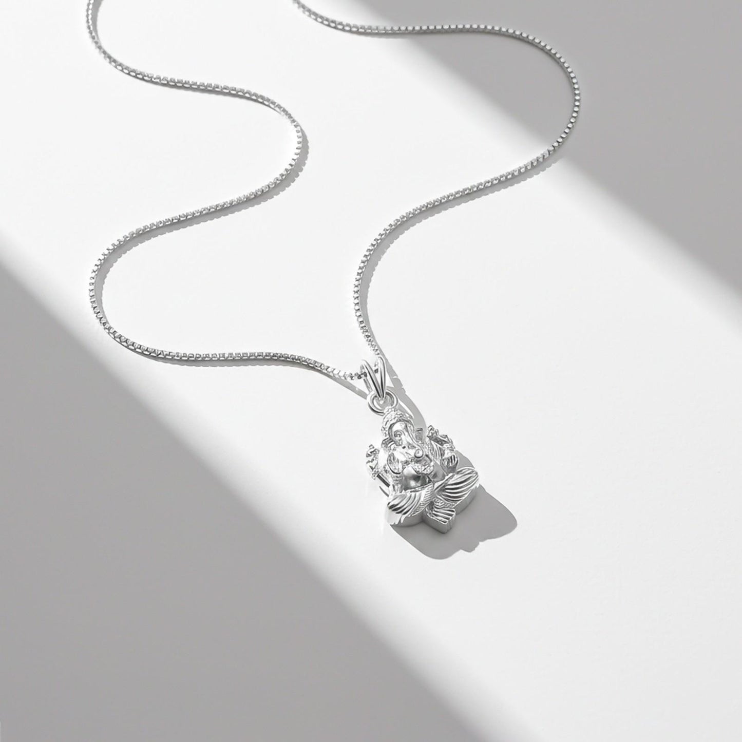 Sterling Silver God Ganesha Pendant