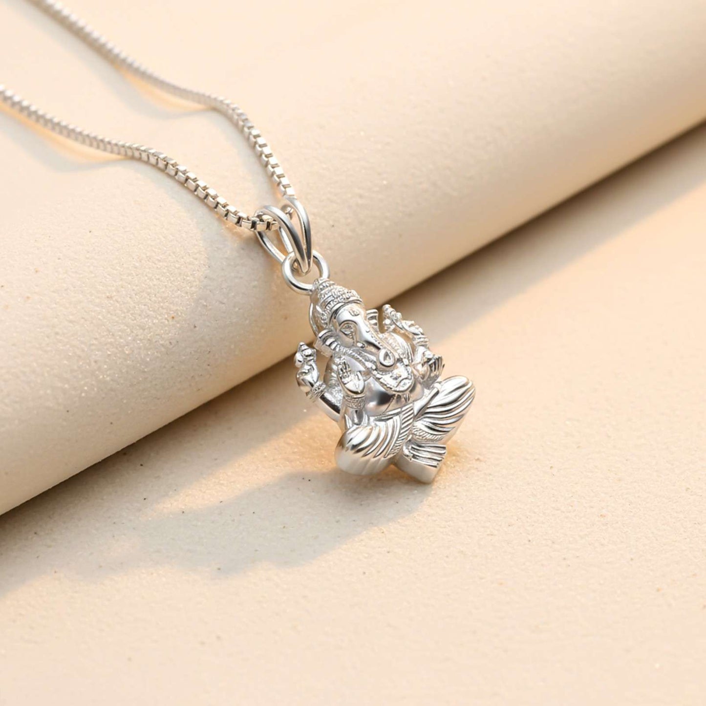 Sterling Silver God Ganesha Pendant