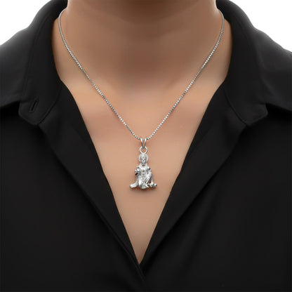 Silver God Bajrang Bali Hanuman Pendant