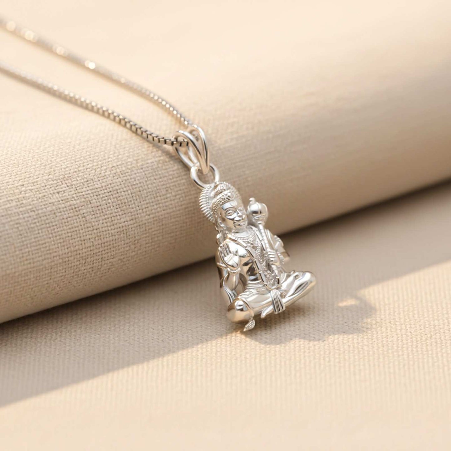 Silver Jai Hanuman Silver Pendant