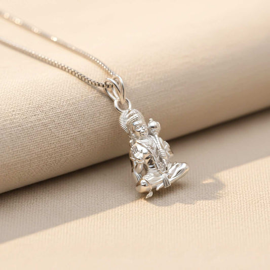 Silver Jai Hanuman Silver Pendant