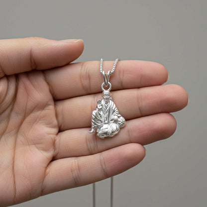 Silver Shree Sai Baba Pendant
