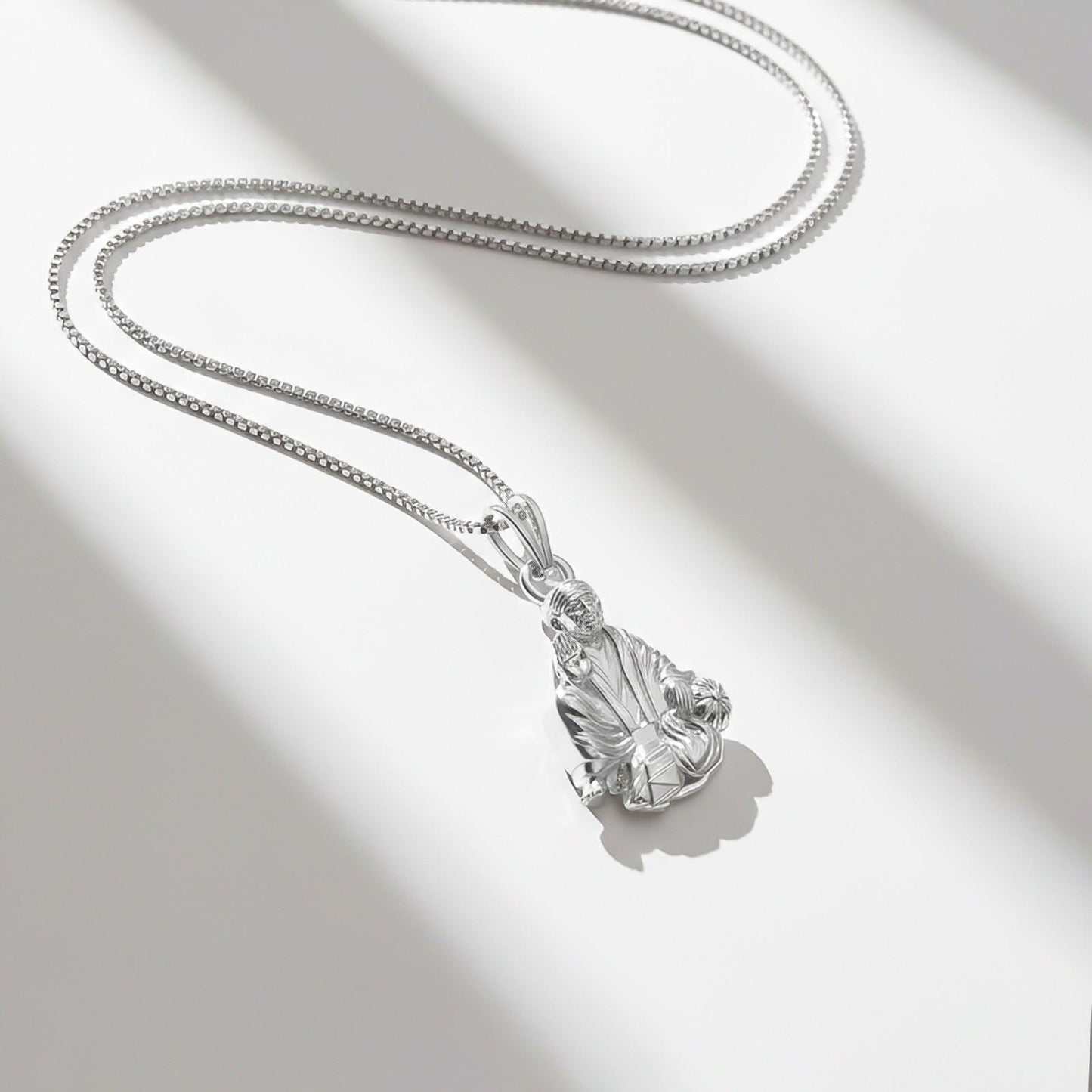 Silver Shree Sai Baba Pendant