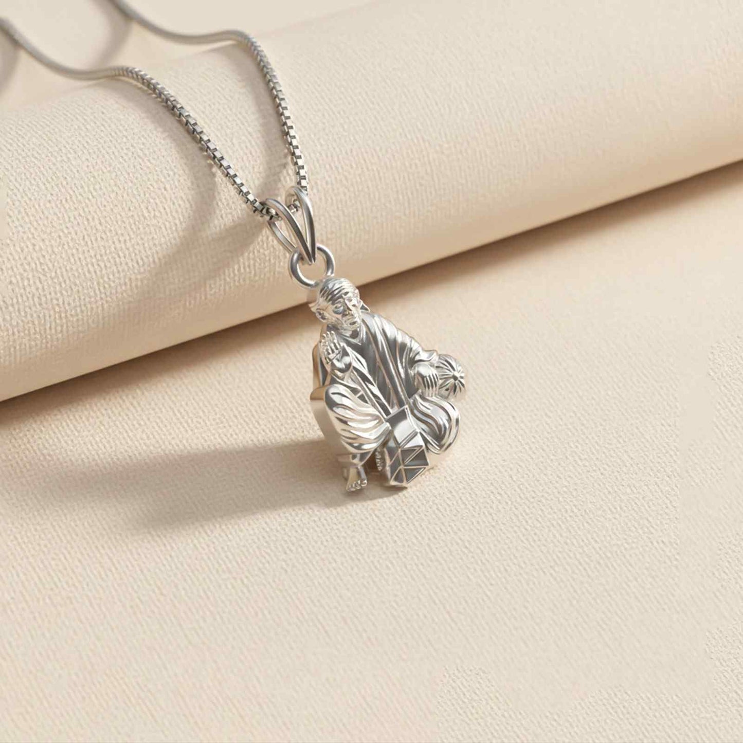 Silver Shree Sai Baba Pendant