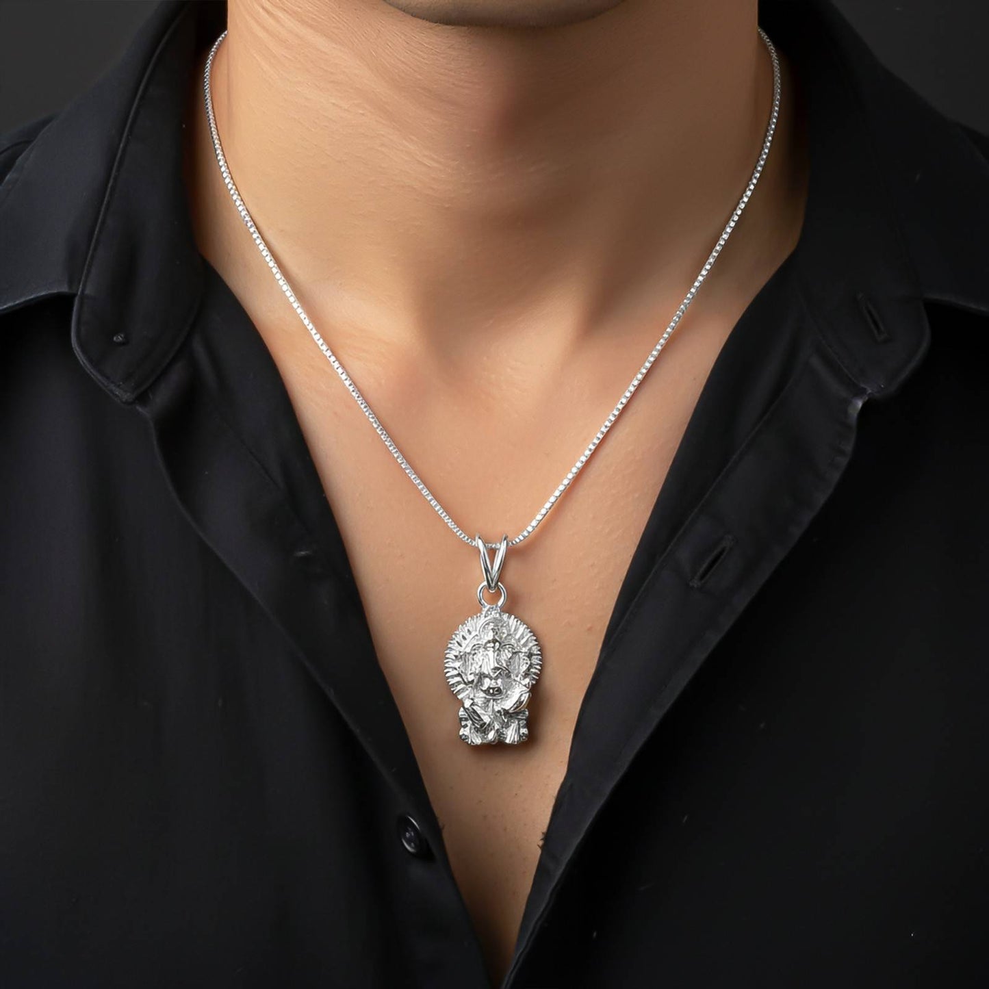 Silver God Shree Ganesha Pendant