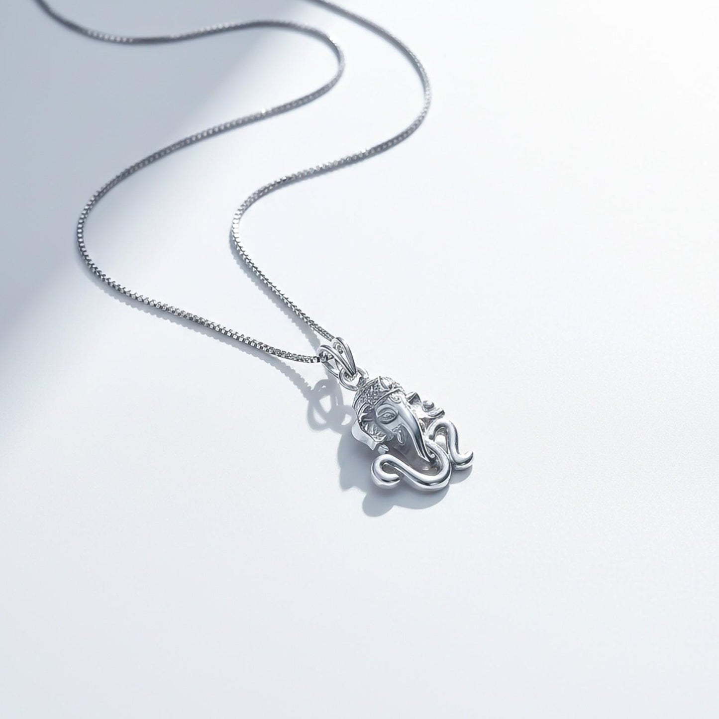 Silver OM Ganesha God Pendant