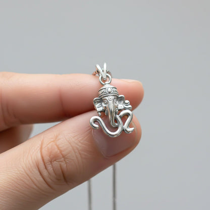 Silver OM Ganesha God Pendant