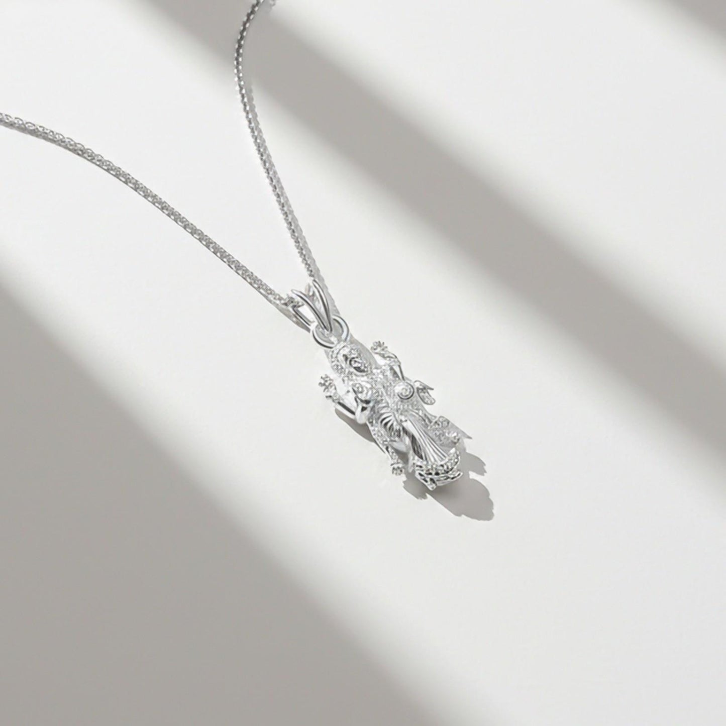 Silver Devi Laxmi God Pendant