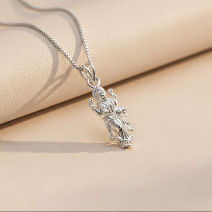 Silver Devi Laxmi God Pendant