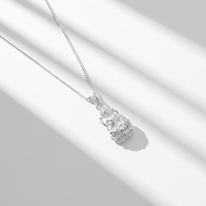 Silver Lakshmi God Hindu Pendant