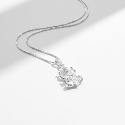 Silver Maa Lakshmi Mataji Pendant