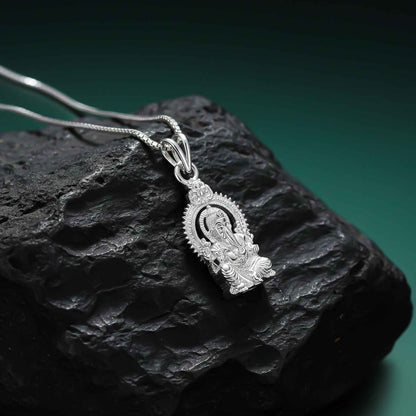 Silver Shree Ganesha Sitting Pendant