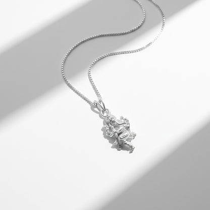 Silver God Ganesha Blessing Silver Pendant
