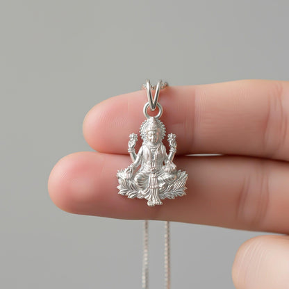 Silver Mata Laxmi Silver Pendant
