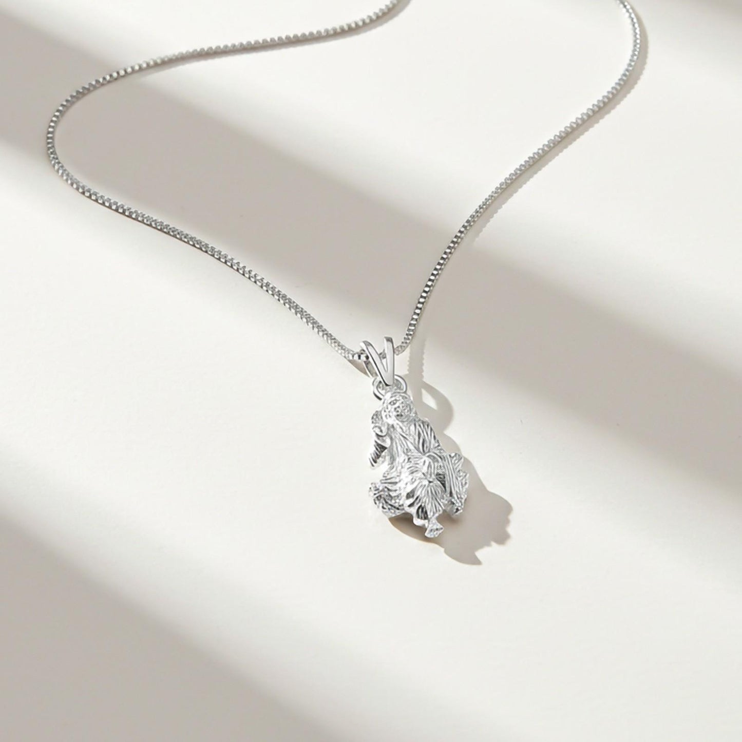 Silver Shirdi Sai Baba Blessing Pendant