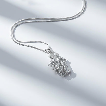 Silver Radha Krishna Gift Pendant