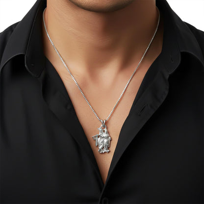 Silver Radha Krishna Gift Pendant