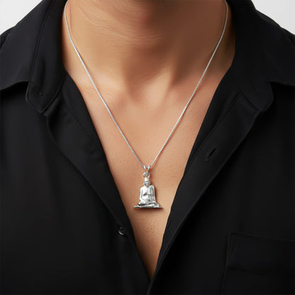 Silver Akkalkot Shree Swami Samarth Pendant