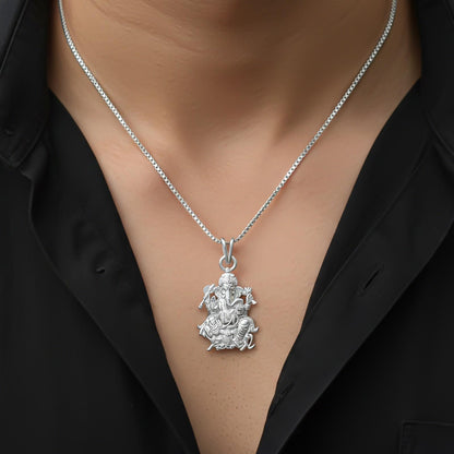 Silver Lord Ganesha Silver Pendant