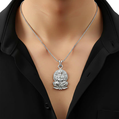 Silver Lord Ganesha Ganpati Pendant