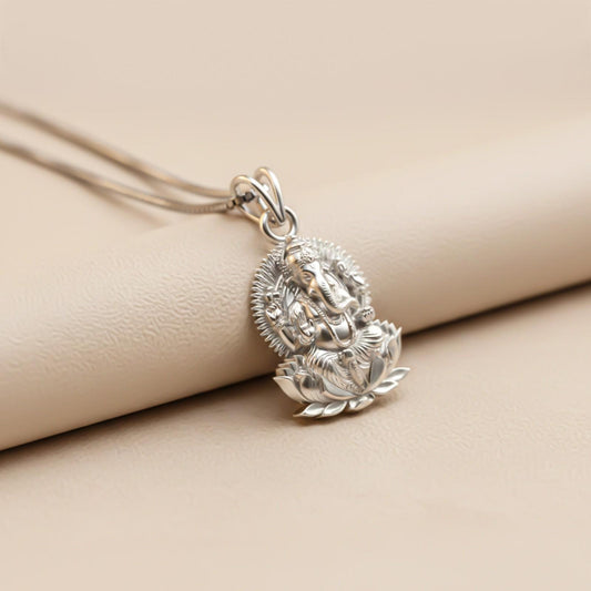 Silver Lord Ganesha Ganpati Pendant
