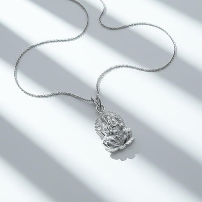 Silver Lord Ganesha Ganpati Pendant